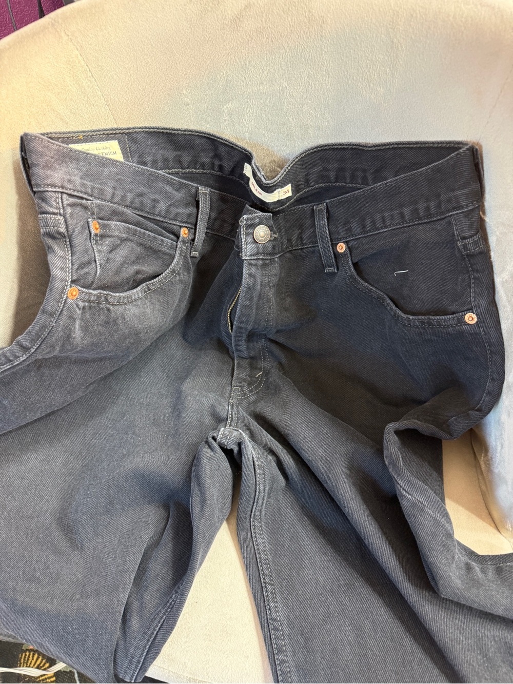 Levi’s Black/Washed Black Denim Jeans